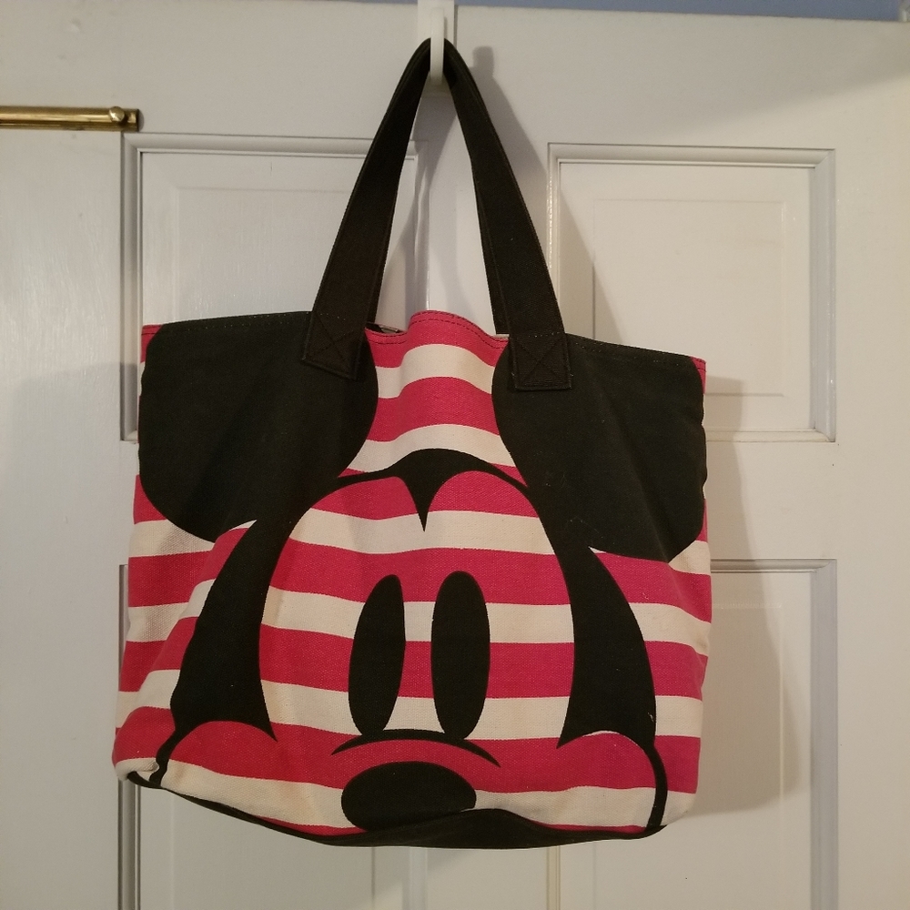 Disney Mickey & Minnie Tote bag reversible EUC